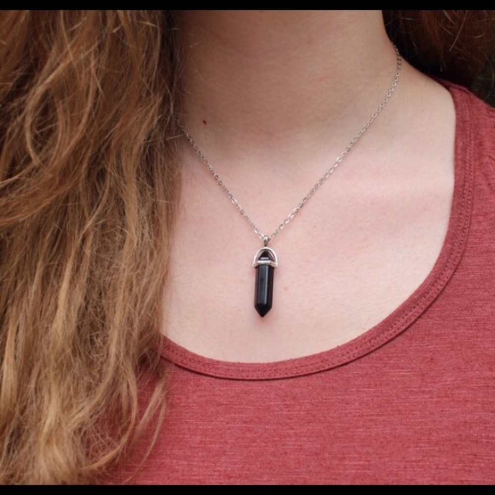🔴BOHO CRYSTAL BULLET NECKLACE